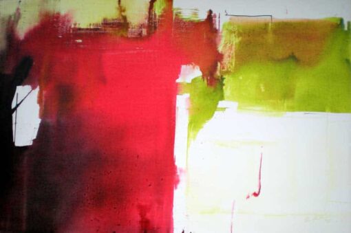 Abstract in Red and Green