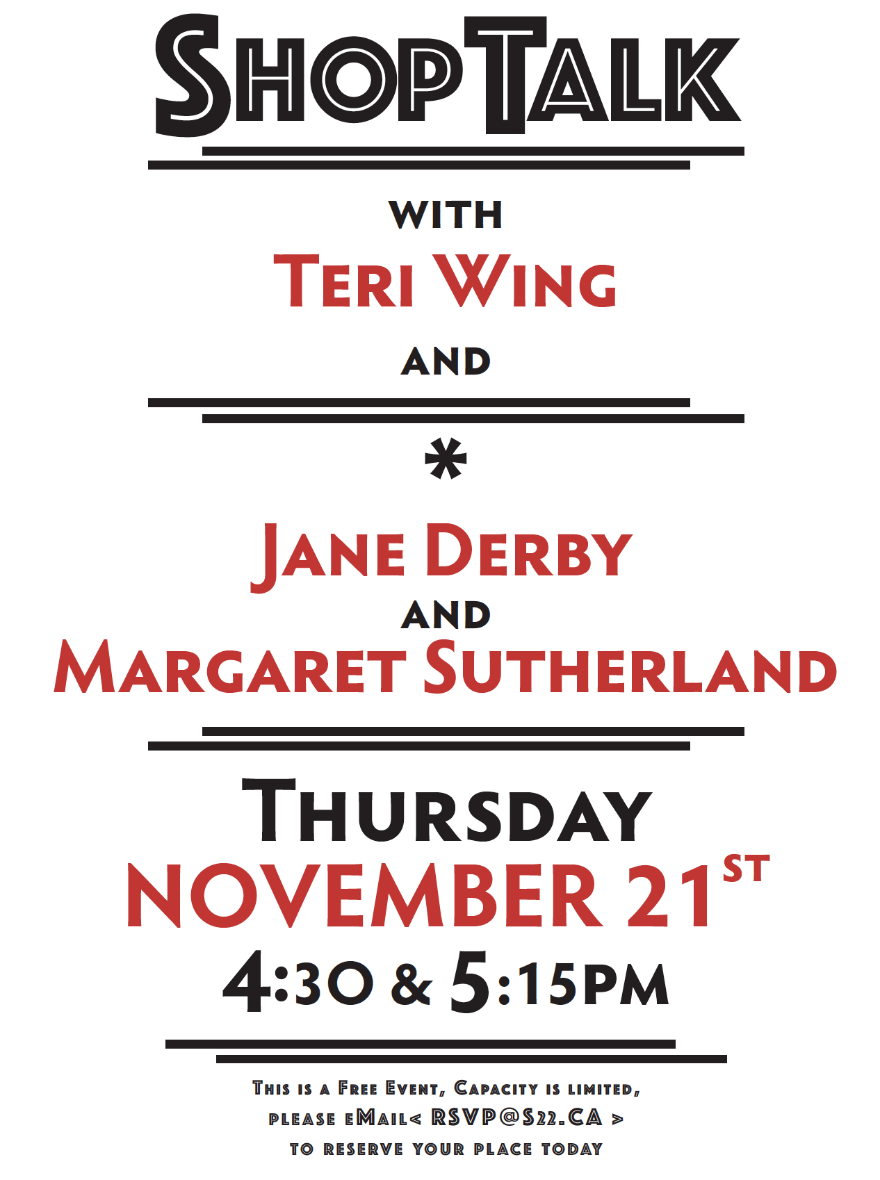 ShopTalk with Teri Wing, Margaret Sutherland and Jane Derby
